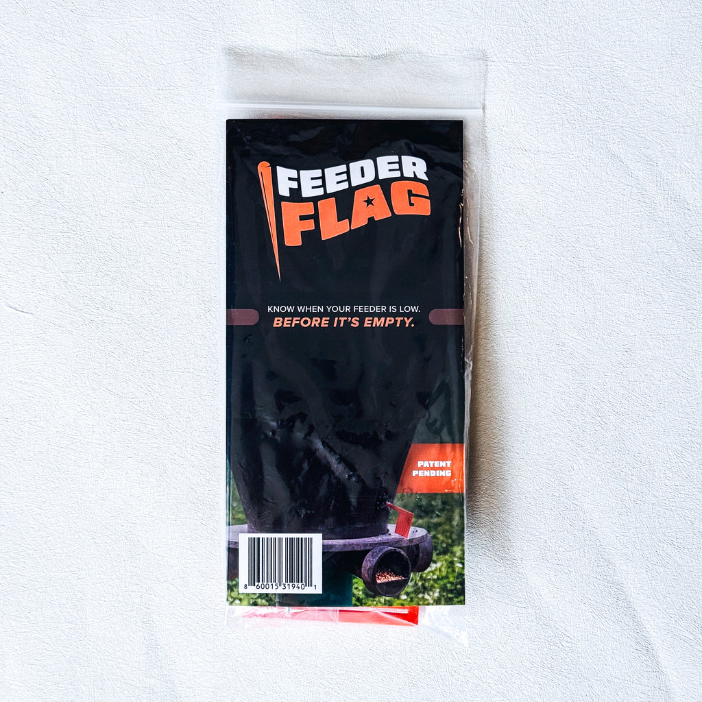 FeederFlag™ - Universal Deer Feeder Low-Level Indicator